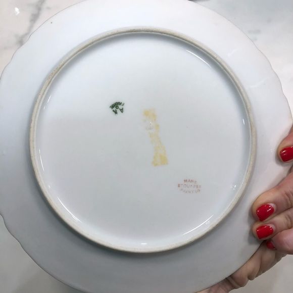 Rare LIMOGES Made in France gold plated plate. - Picture 4 of 4